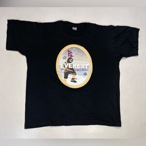 Everest Premier Lager Beer Graphic T-shirt Women XL Black Short Sleeve Promo